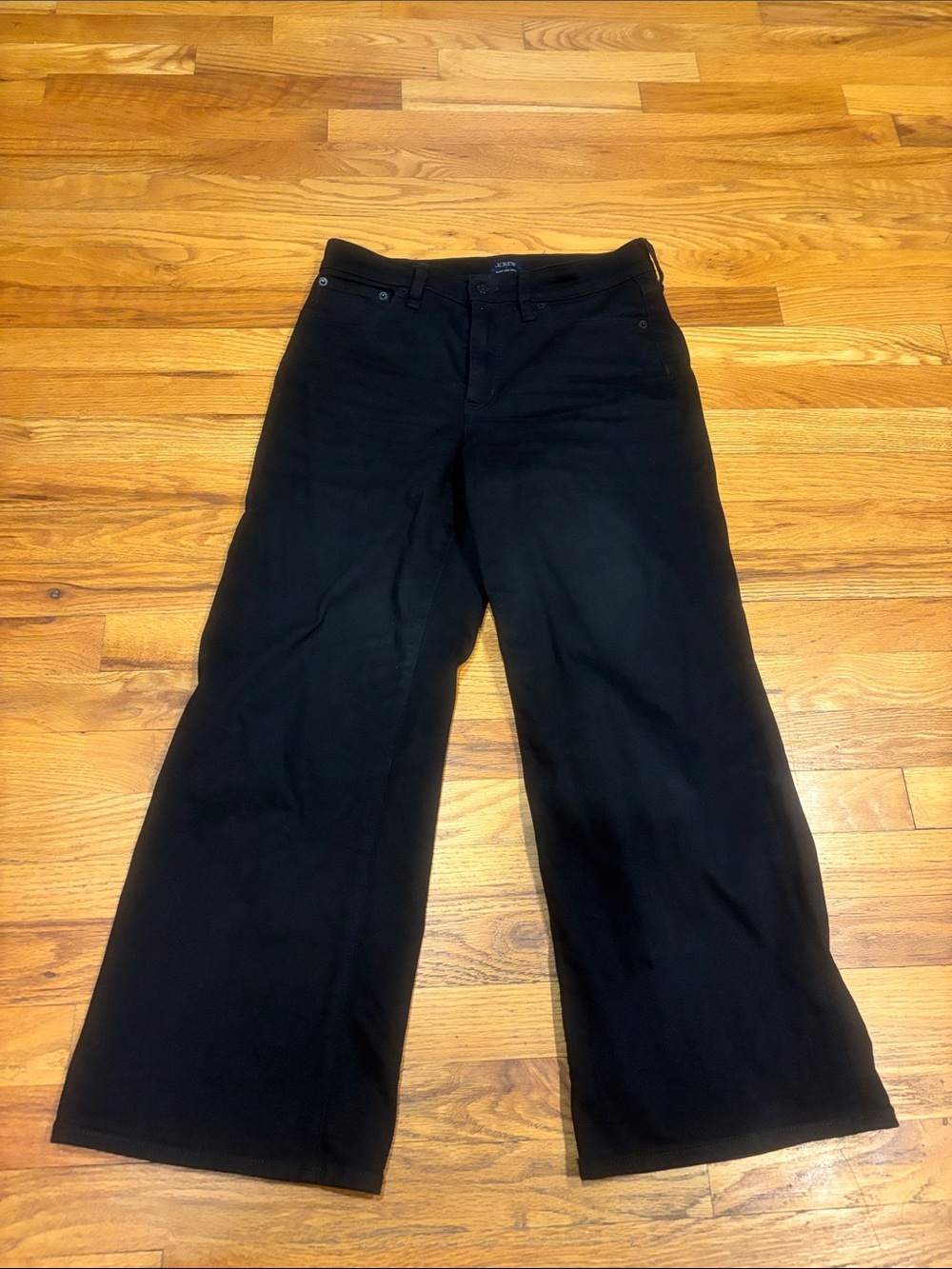 J. Crew Black Wide-Leg Jeans Size 27